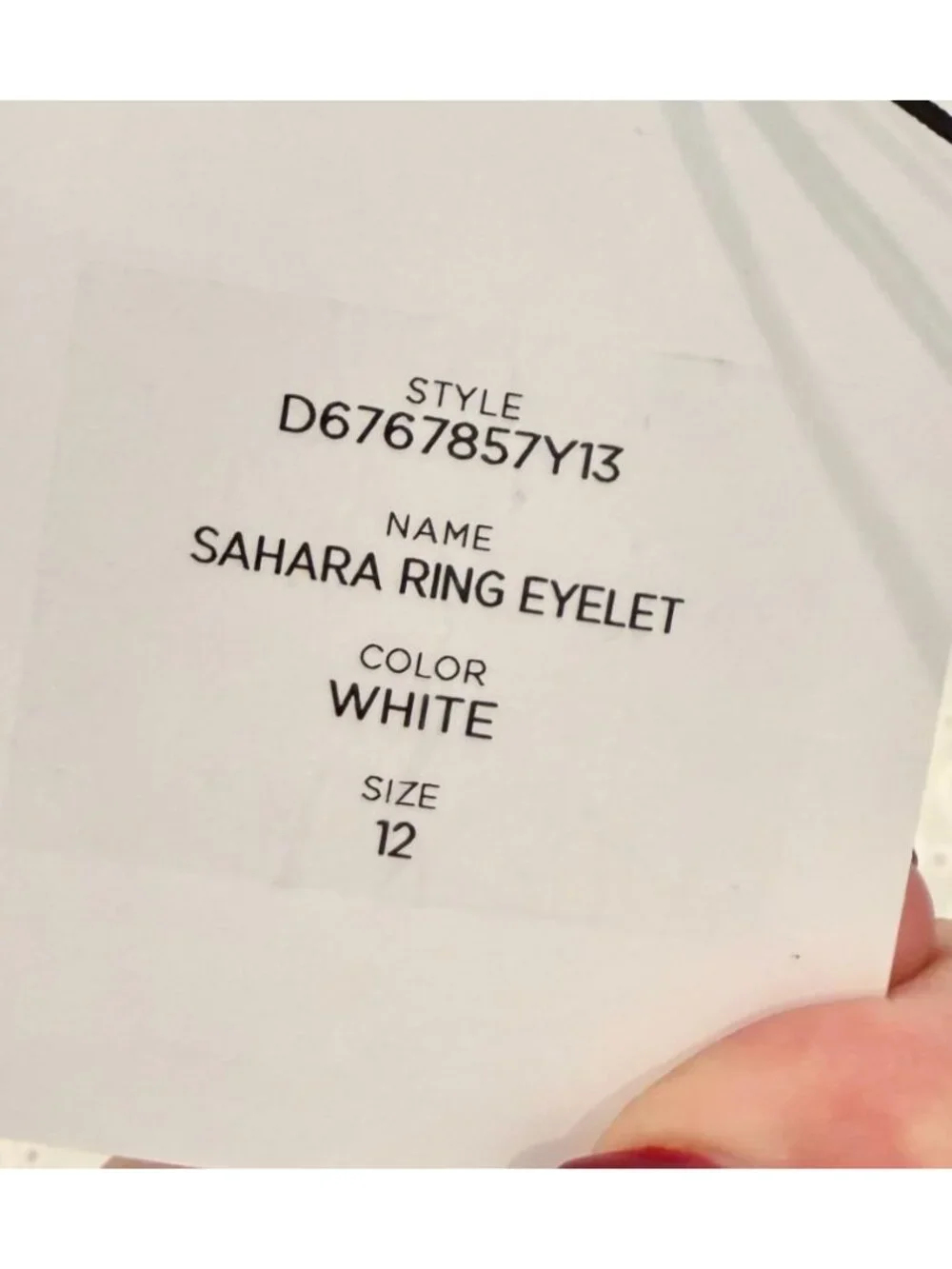 DIANE VON FURSTENBERG Sahara Ring White Eyelet Graduation NWT - Size 12